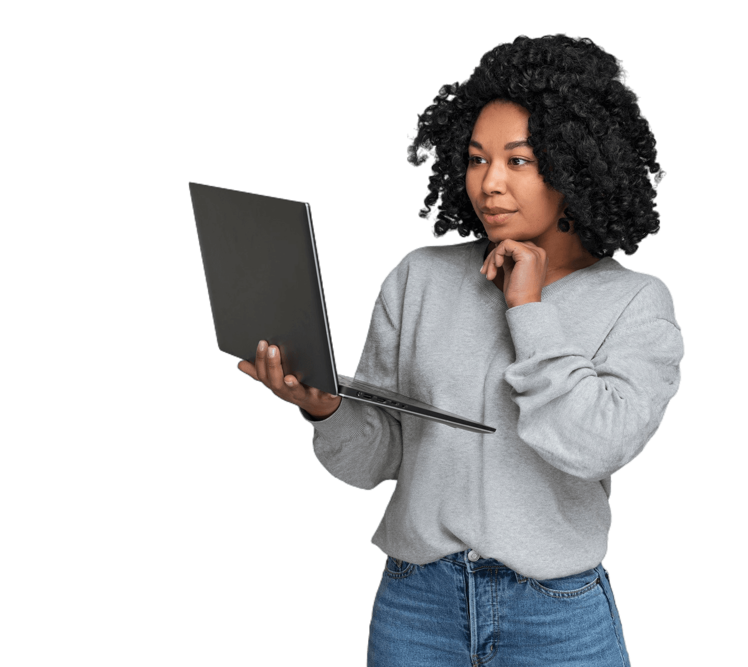 woman with laptop